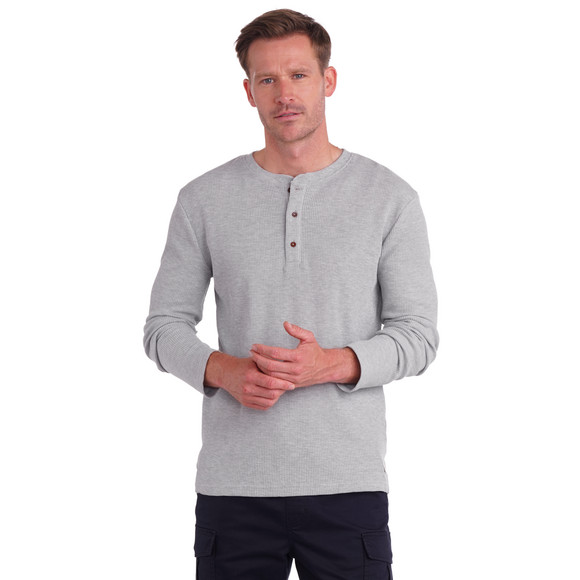 Herren Langarmshirt mit Struktur