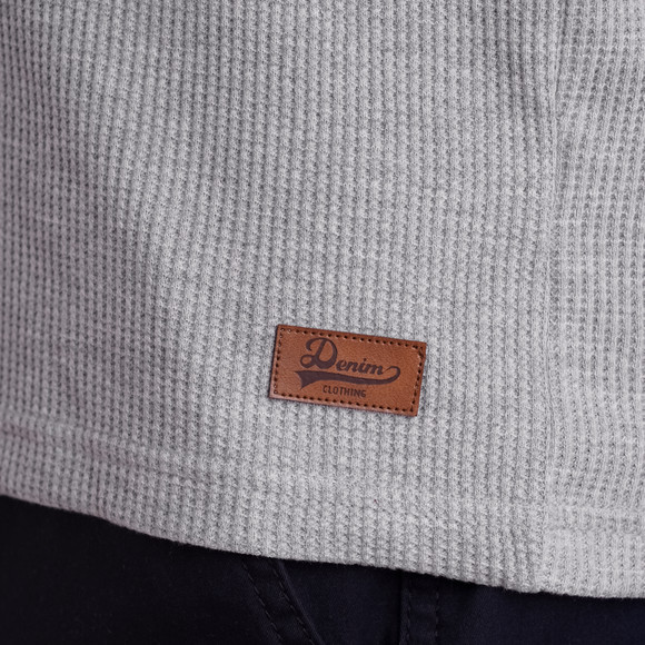 Herren Langarmshirt mit Struktur