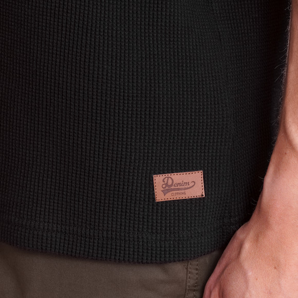 Herren Langarmshirt mit Struktur