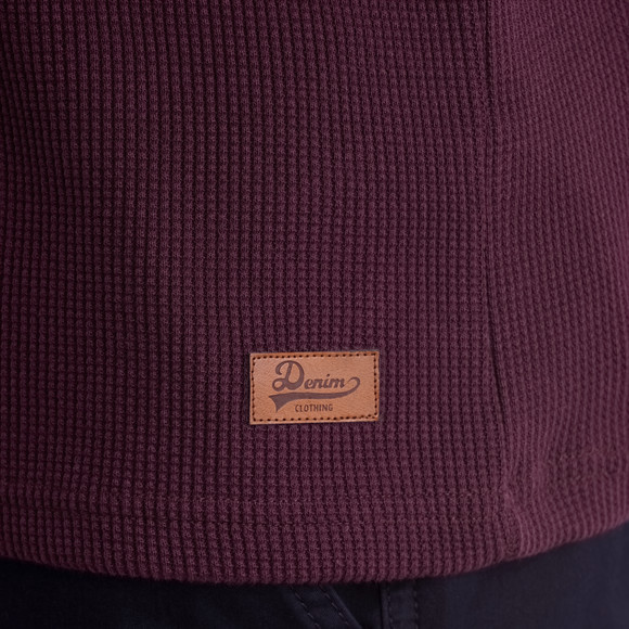 Herren Langarmshirt mit Struktur