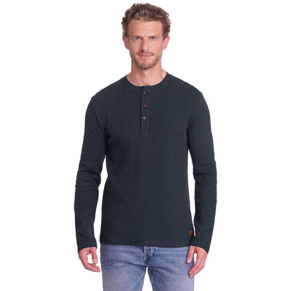 Herren Langarmshirt mit Struktur