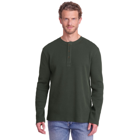 Herren Langarmshirt mit Struktur