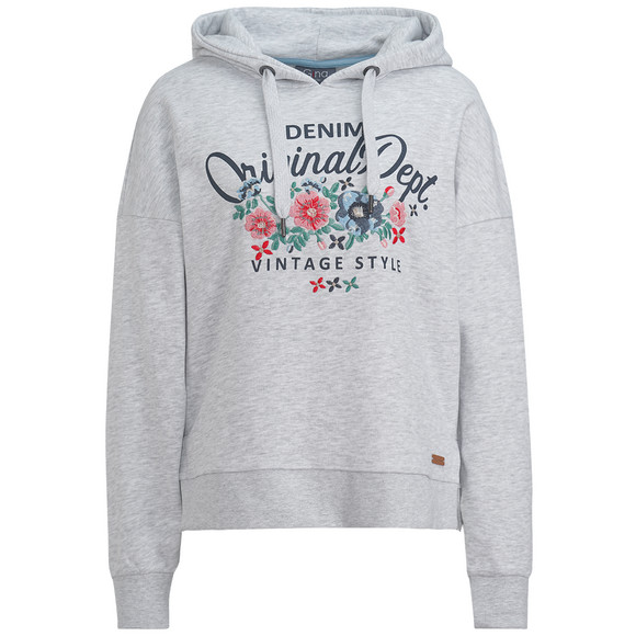 Damen Hoodie in Melange-Optik