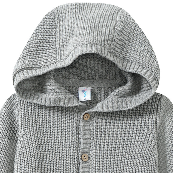 Gebreid vest voor baby’s met capuchon