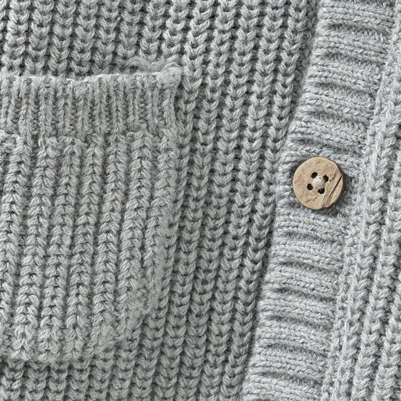 Gebreid vest voor baby’s met capuchon