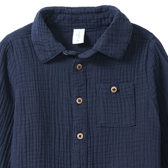 Baby mousseline shirt van katoen