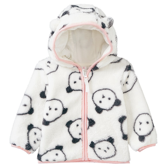 Baby Plüschjacke mit Reißverschluss
