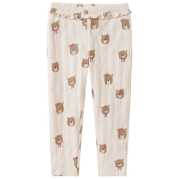 Babylegging met berenprint