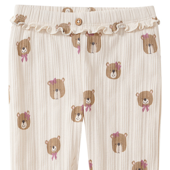 Babylegging met berenprint