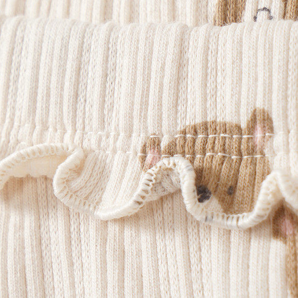 Babylegging met berenprint