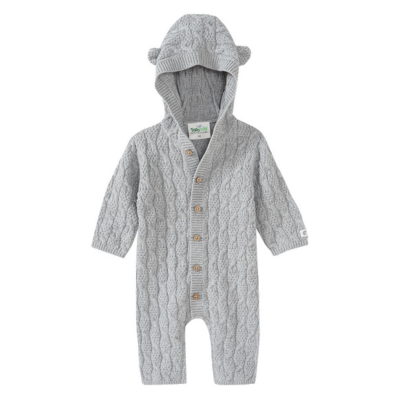 Newborn gebreide overall met capuchon