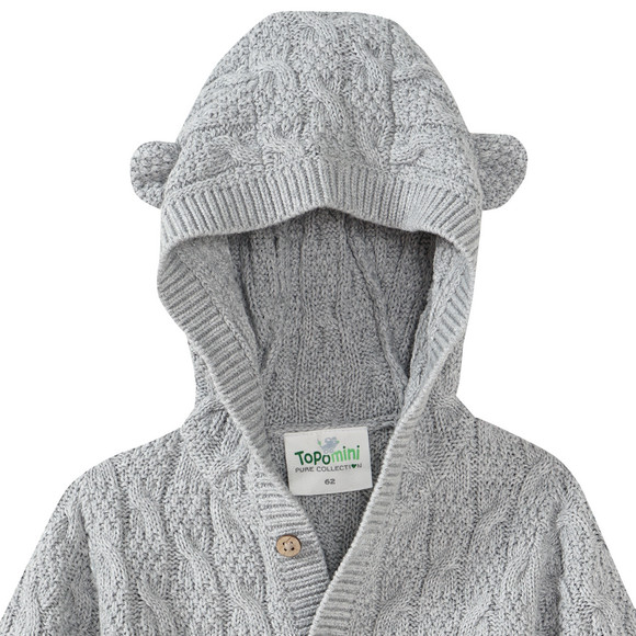 Newborn gebreide overall met capuchon