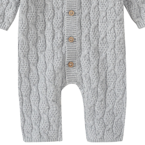 Newborn gebreide overall met capuchon