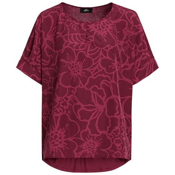 Damesblouse met oversized mouwen rood