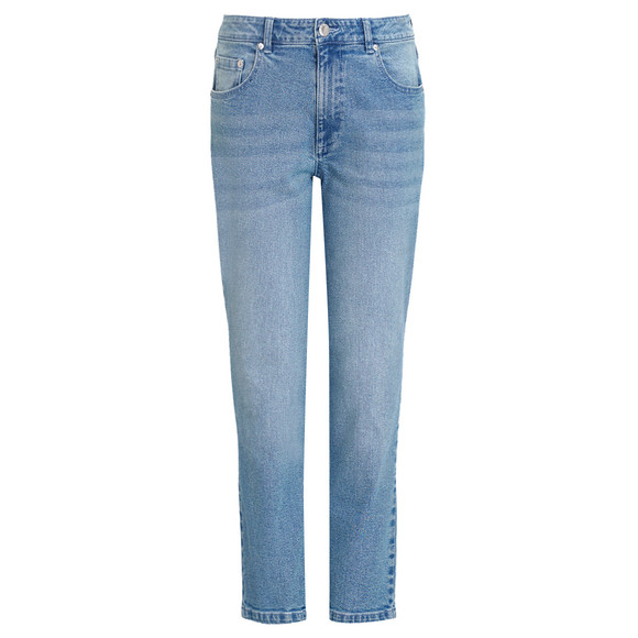 Dames Jeans met used wassing lichtblauw
