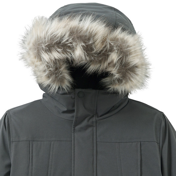 Jongens parka met imitatiebont