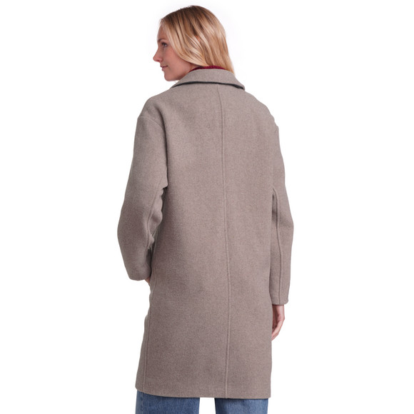 Wollen damesjas in effen kleuren