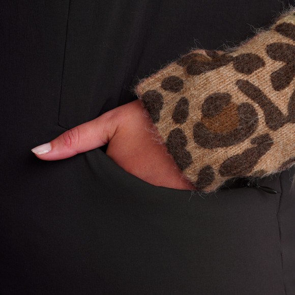 Dames lang vest met capuchon