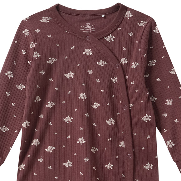 Babypyjama met geribbelde structuur