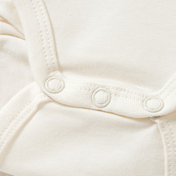 Babybody met lange mouwen en pofkraag