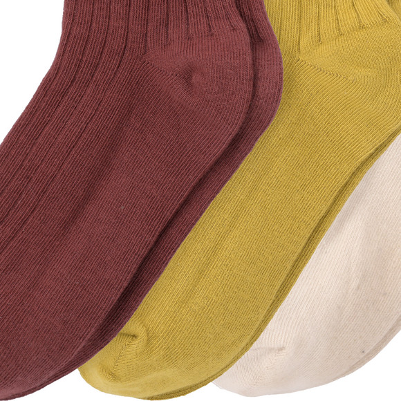 3 paar babysokjes met geribbelde structuur