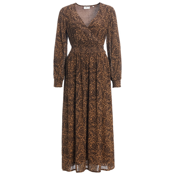 Maxi-jurk voor dames met luipaardpatroon