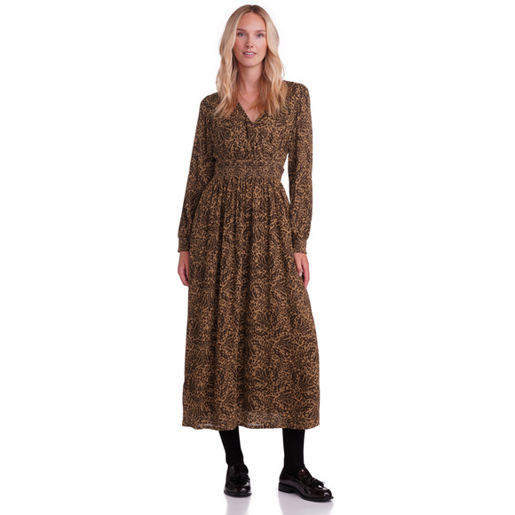 Maxi-jurk voor dames met luipaardpatroon
