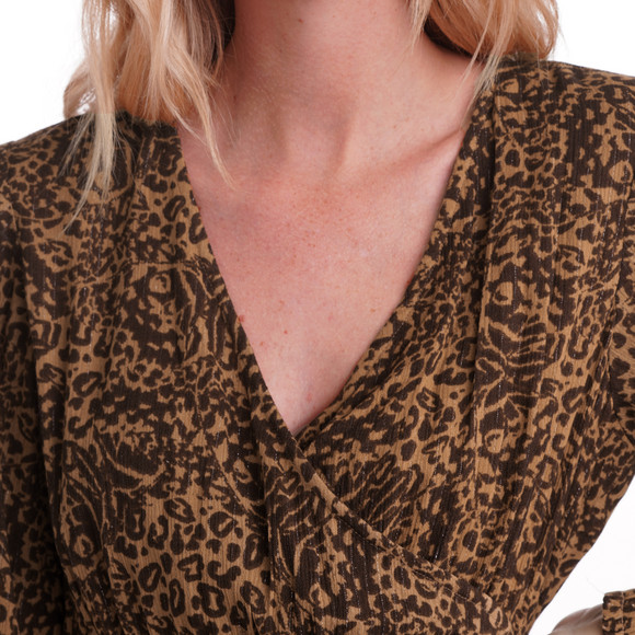 Maxi-jurk voor dames met luipaardpatroon