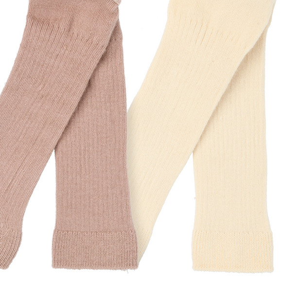 2 Baby leggings met geribbelde structuur