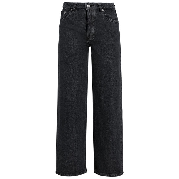 Dames jeans met wijde pijpen zwart