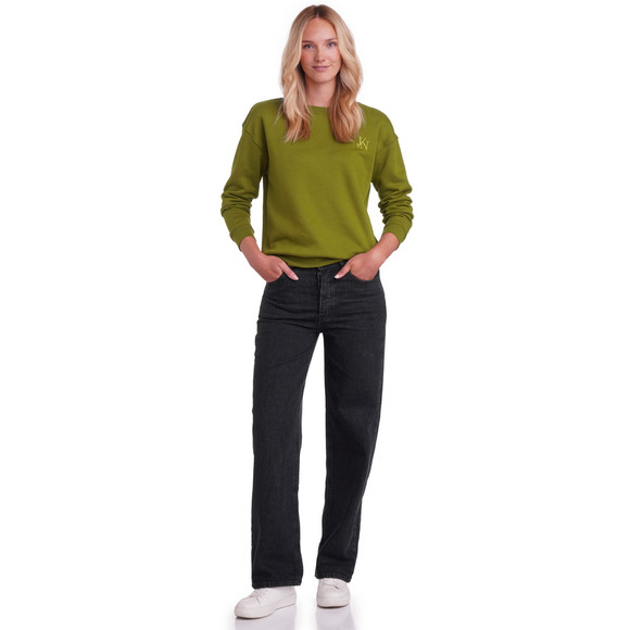 Dames jeans met wijde pijpen