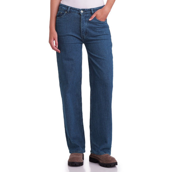 Dames jeans met wijde pijpen