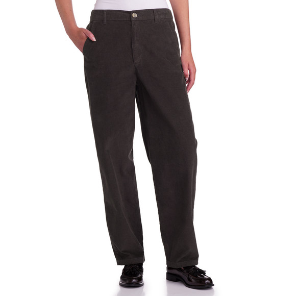 Katoenen corduroy damesbroek