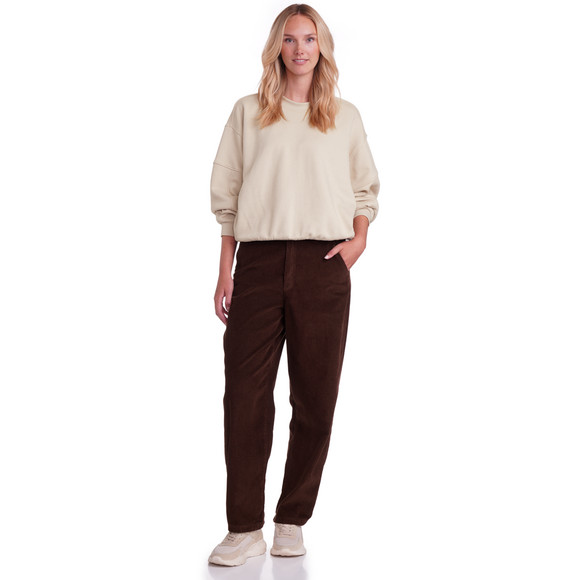 Katoenen corduroy damesbroek