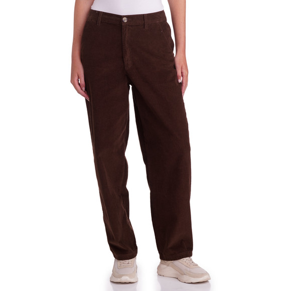 Katoenen corduroy damesbroek