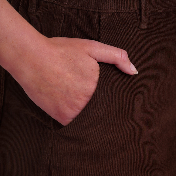 Katoenen corduroy damesbroek