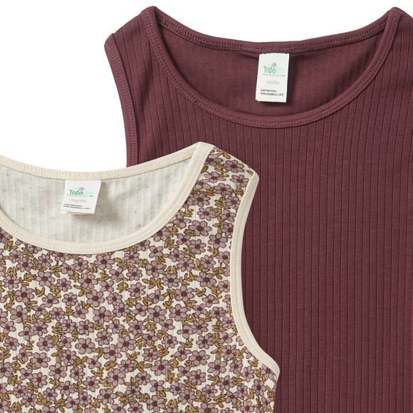 2 meisjesvesten met geribbelde structuur