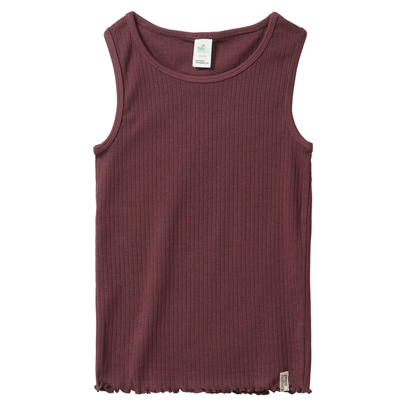 2 meisjesvesten met geribbelde structuur