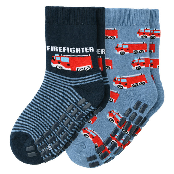 2 Jungen Stoppersocken mit Bio-Baumwolle