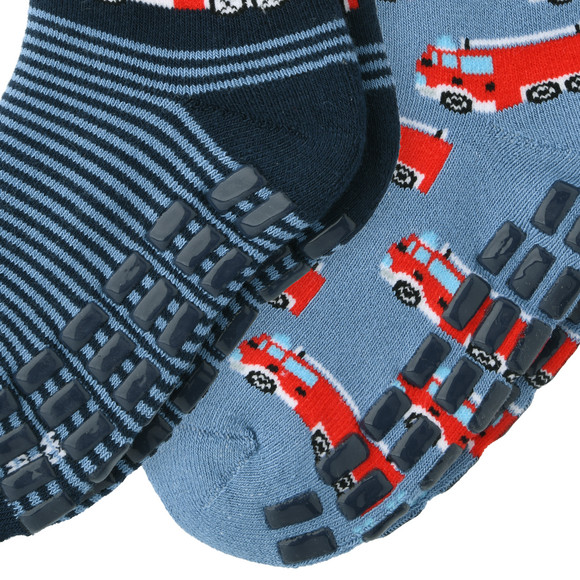 2 Jungen Stoppersocken mit Bio-Baumwolle