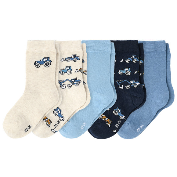 5 Paar Jungen Socken mit Bio-Baumwolle