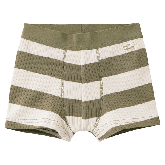 3 jongensboxers met geribbelde structuur
