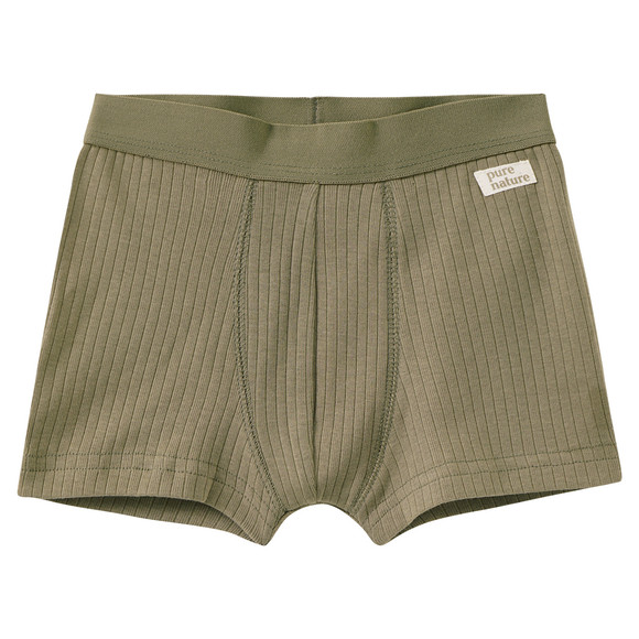 3 jongensboxers met geribbelde structuur