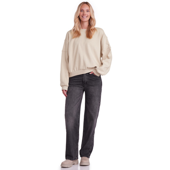 Damen Sweatshirt unifarben