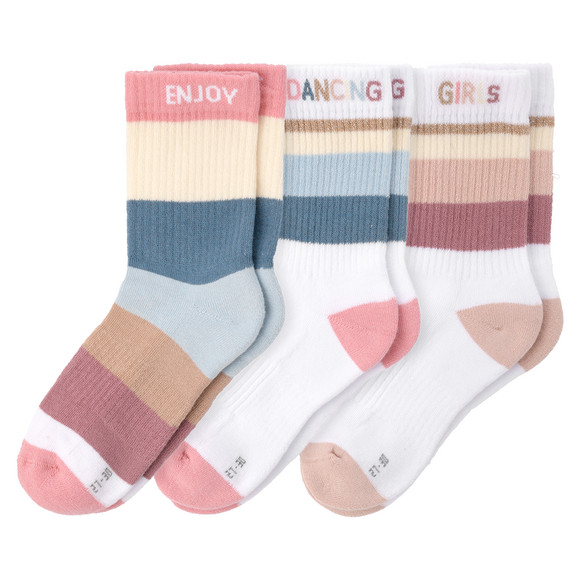 3 Paar Mädchen Tennissocken im Set