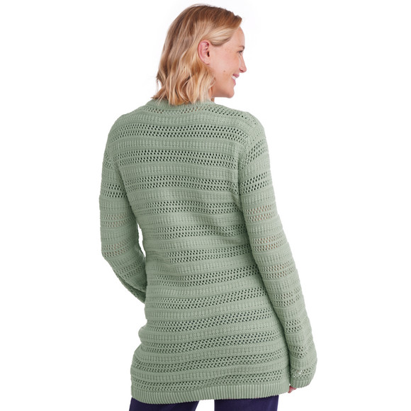 Damen Umstands-Strickpullover mit Lochmuster