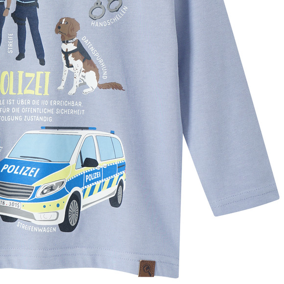 Kinder Langarmshirt mit Polizei-Print