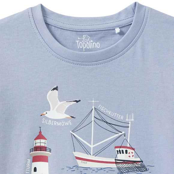 Kinder Langarmshirt mit Meer-Print