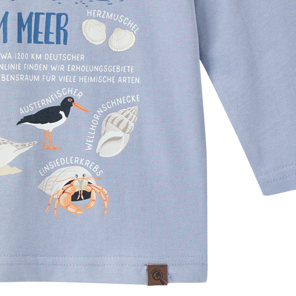 Kinder Langarmshirt mit Meer-Print