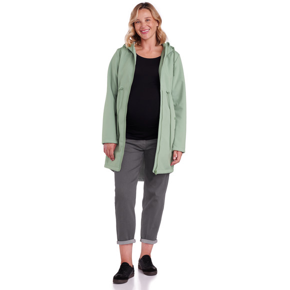 Damen Umstands-Softshellparka mit Babyeinsatz